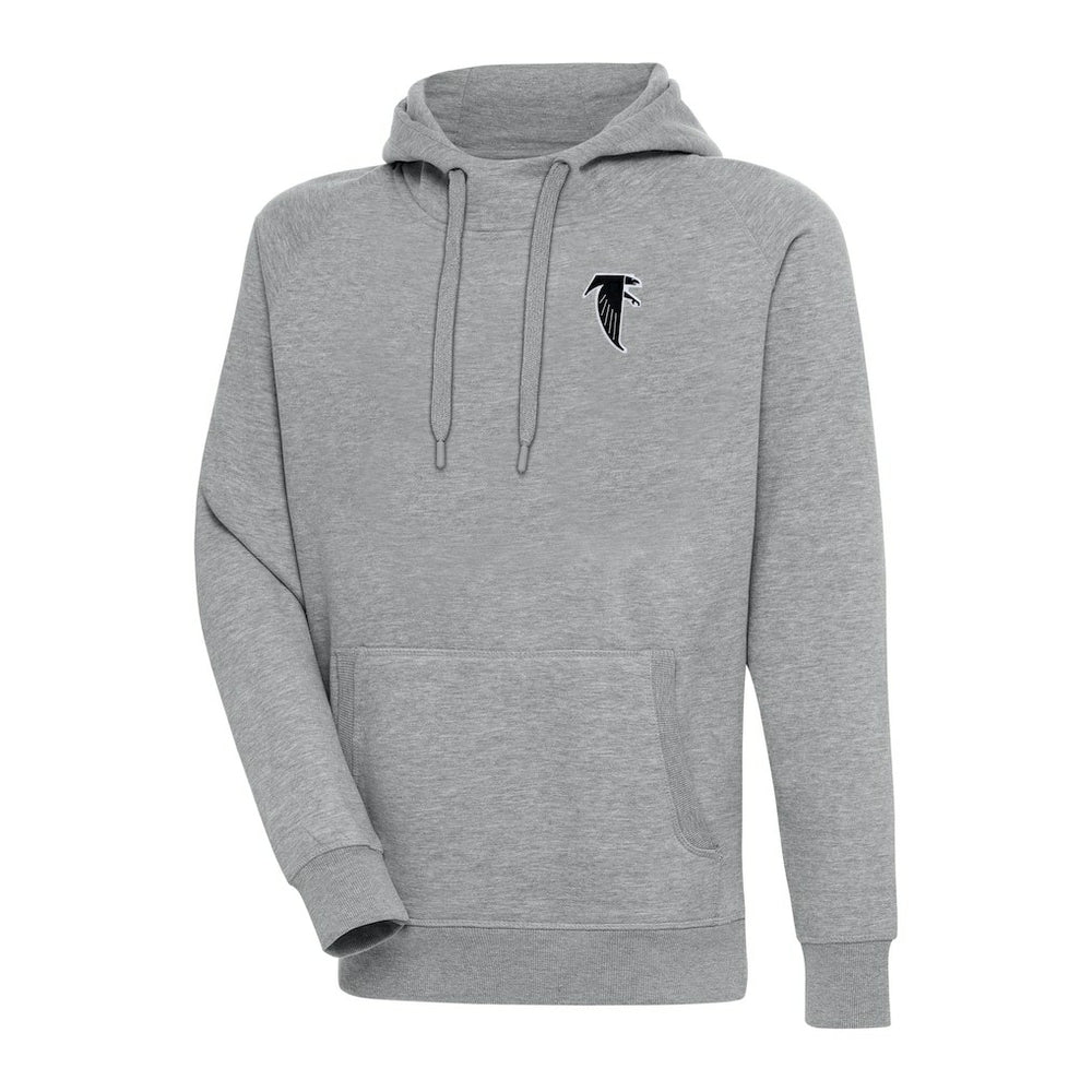 Atlanta Falcons Adult Throwback Logo Victory Pullover Hoodie Heather Gray | NFL