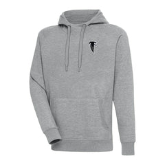 Atlanta Falcons Adult Throwback Logo Victory Pullover Hoodie Heather Gray | NFL