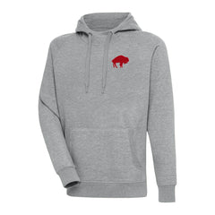 Buffalo Bills Adult Throwback Logo Victory Pullover Hoodie Heather Gray | NFL