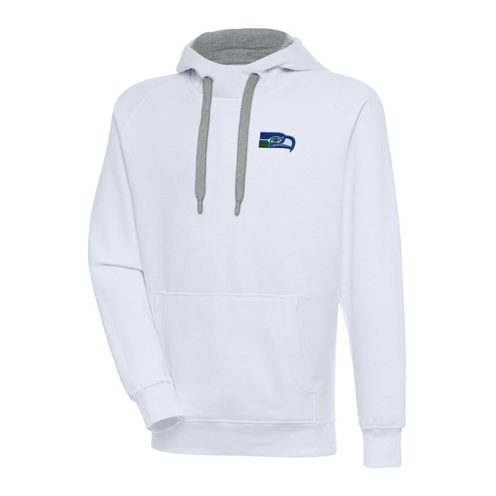 Seattle Seahawks Adult Throwback Logo Victory Pullover Hoodie White | NFL