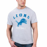 Detroit Lions Starter Logo Graphic T-Shirt Gray | NFL
