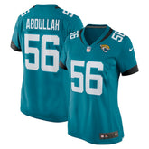 Yasir Abdullah Jacksonville Jaguars Women's Team Game Jersey Teal | Nike for Sale