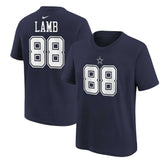 CeeDee Lamb Dallas Cowboys Preschool Player Name & Number T-Shirt Navy | Nike for Sale