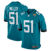 Ventrell Miller Jacksonville Jaguars Game Jersey Teal | Nike for Sale
