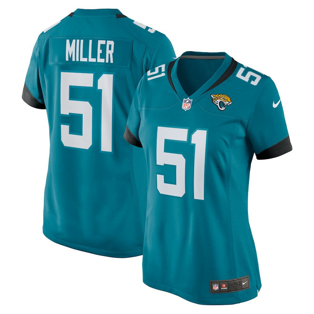Ventrell Miller Jacksonville Jaguars Women's Game Jersey Teal | Nike for Sale