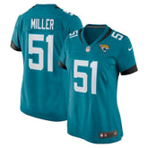 Ventrell Miller Jacksonville Jaguars Women's Game Jersey Teal | Nike for Sale