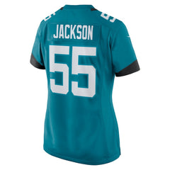 Dequan Jackson Jacksonville Jaguars Women's Game Jersey Teal | Nike for Sale