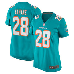Devon Achane Miami Dolphins Women's Player Game Jersey Aqua | Nike for Sale
