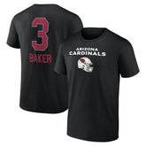 Budda Baker Arizona Cardinals Team Wordmark Player Name & Number T-Shirt Black | NFL