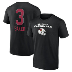 Budda Baker Arizona Cardinals Team Wordmark Player Name & Number T-Shirt Black | NFL