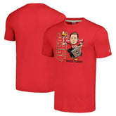Brock Purdy San Francisco 49ers Homage Unisex Caricature Player Tri-Blend T-Shirt Scarlet | NFL
