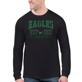 Philadelphia Eagles Starter Retro Long Sleeve T-Shirt Black | NFL