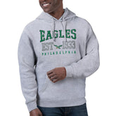 Philadelphia Eagles Starter Unisex Retro Pullover Hoodie Heather Gray | NFL