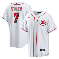 Spencer Steer Cincinnati Reds Nike Home Replica Jersey - MLB
