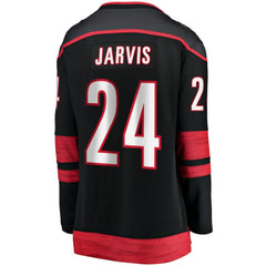 Seth Jarvis Carolina Hurricanes Fanatics Women's Home Breakaway Player Jersey - Black - NHL