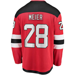 Timo Meier New Jersey Devils Fanatics Home Breakaway Jersey - Red - NHL