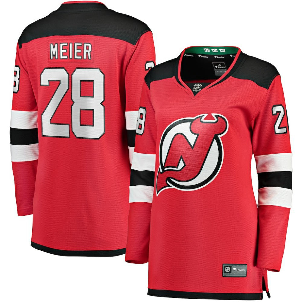 Timo Meier New Jersey Devils Fanatics Women's Home Breakaway Player Jersey - Red - NHL