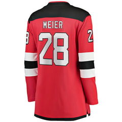 Timo Meier New Jersey Devils Fanatics Women's Home Breakaway Player Jersey - Red - NHL