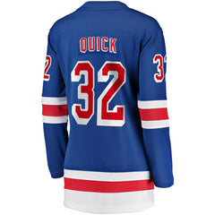Jonathan Quick New York Rangers Fanatics Women's Home Breakaway Player Jersey - Blue - NHL