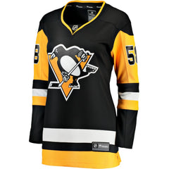 Kris Letang Pittsburgh Penguins Fanatics Women's Home Breakaway Player Jersey - Black - NHL