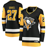 Ryan Graves Pittsburgh Penguins Fanatics Women's Home Breakaway Player Jersey - Black - NHL