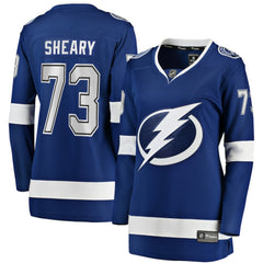 Conor Sheary Tampa Bay Lightning Fanatics Women's Home Breakaway Player Jersey - Blue - NHL