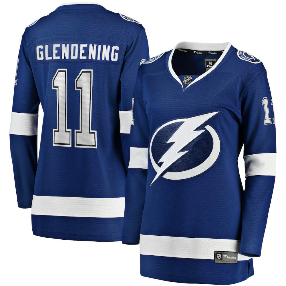 Luke Glendening Tampa Bay Lightning Fanatics Women's Home Breakaway Player Jersey - Blue - NHL