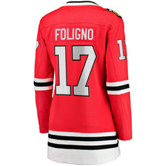 Nick Foligno Chicago Blackhawks Fanatics Women's Home Breakaway Player Jersey - Red - NHL