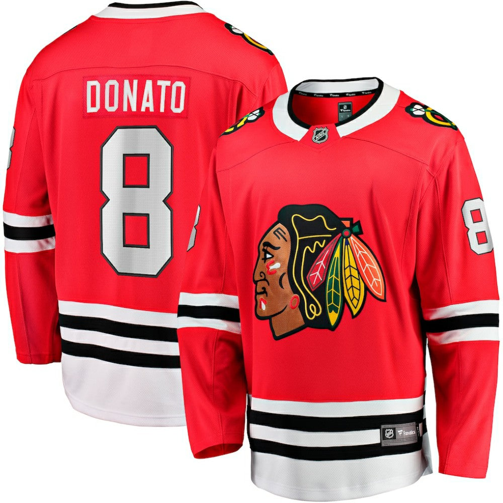 Ryan Donato Chicago Blackhawks Fanatics Home Breakaway Jersey - Red - NHL