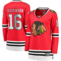 Jason Dickinson Chicago Blackhawks Fanatics Women's Home Breakaway Player Jersey - Red - NHL