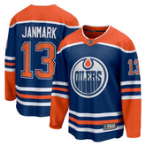 Mattias Janmark Edmonton Oilers Fanatics Home Breakaway Jersey - Royal - NHL