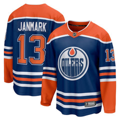 Mattias Janmark Edmonton Oilers Fanatics Home Breakaway Jersey - Royal - NHL