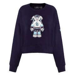 Seattle Kraken Pro Standard Women's Mascot Crewneck Pullover Sweatshirt - Deep Sea Blue - NHL