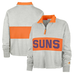 Phoenix Suns '47 Women's Breakthrough Remi Quarter-Zip Jacket Heather Gray - NBA