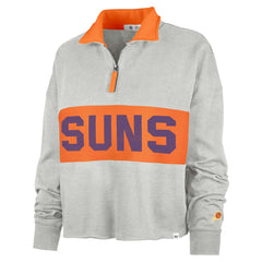 Phoenix Suns '47 Women's Breakthrough Remi Quarter-Zip Jacket Heather Gray - NBA