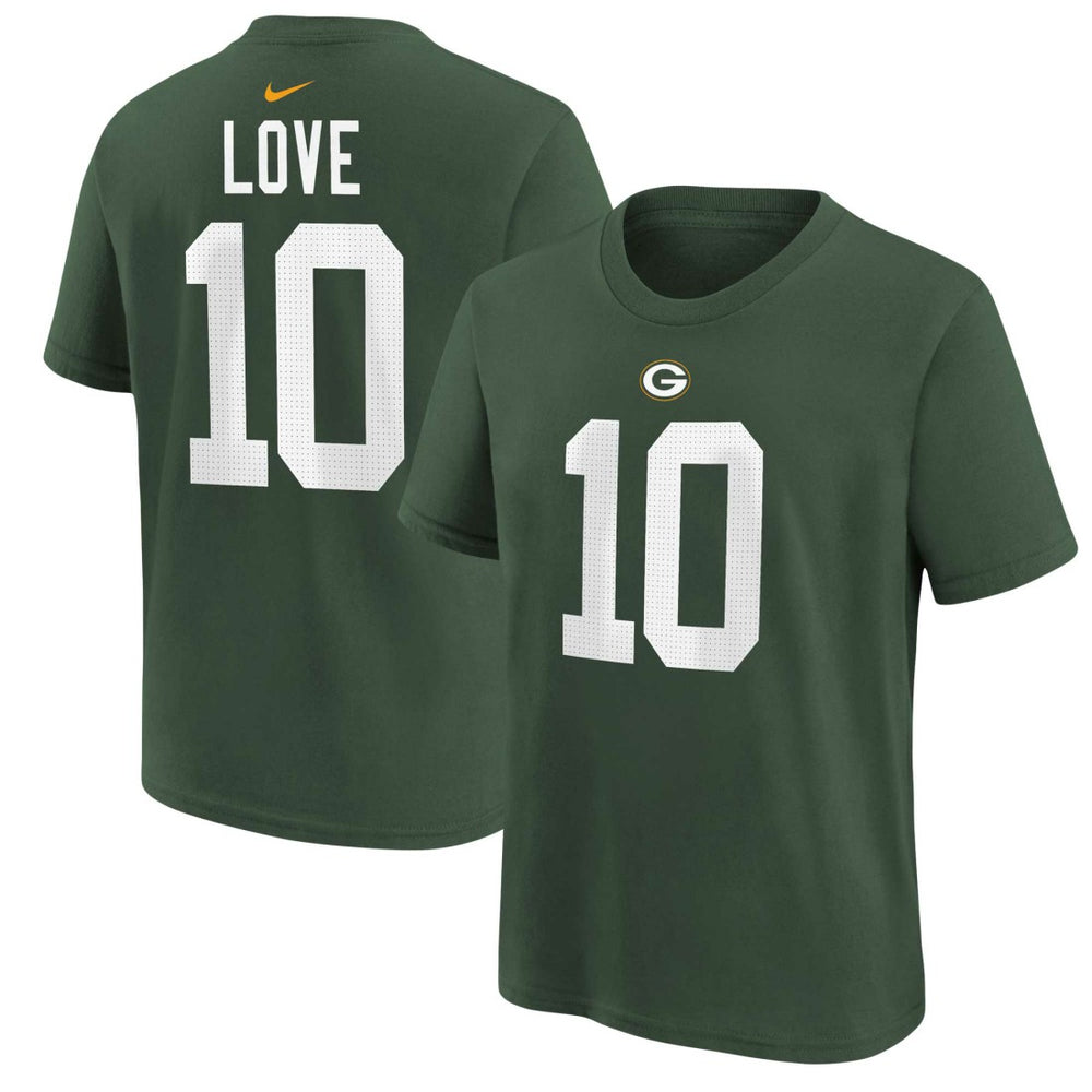 Jordan Love Green Bay Packers Youth Player Name & Number T-Shirt Green | Nike for Sale