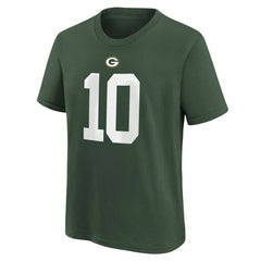 Jordan Love Green Bay Packers Youth Player Name & Number T-Shirt Green | Nike for Sale