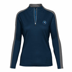 Minnesota Timberwolves Levelwear Women's Remi Insignia Core Quarter-Zip Pullover Top Navy - NBA