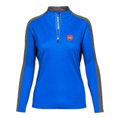 Detroit Pistons Levelwear Women's Remi Insignia Core Quarter-Zip Pullover Top Blue - NBA