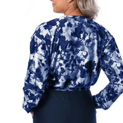 Dallas Cowboys Certo Women's Cropped Long Sleeve T-Shirt Navy | NFL