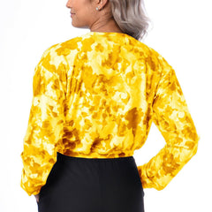 Pittsburgh Steelers Certo Women's Cropped Long Sleeve T-Shirt Gold | NFL