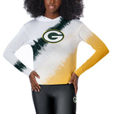 Green Bay Packers Certo Women's Rundown Lightweight Pullover Hoodie White | NFL