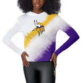 Minnesota Vikings Certo Women's Rundown Lightweight Pullover Hoodie White | NFL