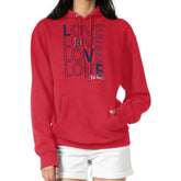 Boston Red Sox G-III 4Her by Carl Banks Women's Love Graphic Fleece Hoodie - MLB
