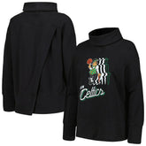 Boston Celtics Levelwear Women's Sunset Pullover Sweatshirt Black - NBA