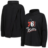 Philadelphia 76ers Levelwear Women's Sunset Pullover Sweatshirt Black - NBA
