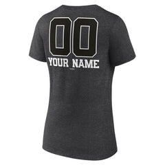 Milwaukee Brewers Women's Personalized Monochrome Name & Number V-Neck T-Shirt - MLB
