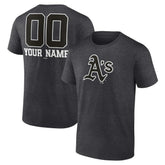 Athletics Personalized Monochrome Name & Number T-Shirt - MLB