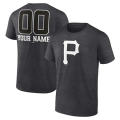 Pittsburgh Pirates Personalized Monochrome Name & Number T-Shirt - MLB