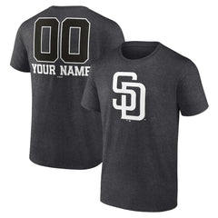San Diego Padres Personalized Monochrome Name & Number T-Shirt - MLB